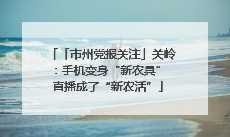 「市州党报关注」关岭：手机变身“新农具” 直播成了“新农活”