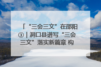 “三会三文”在邵阳③｜洞口县谱写“三会三文”落实新篇章 构建协同联动大格局