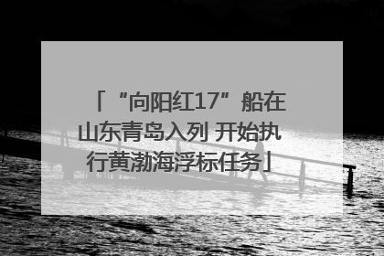 “向阳红17”船在山东青岛入列 开始执行黄渤海浮标任务