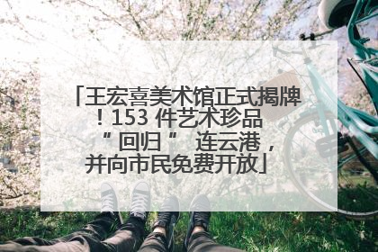 王宏喜美术馆正式揭牌！153 件艺术珍品 “ 回归 ” 连云港，并向市民免费开放