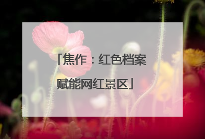 焦作：红色档案赋能网红景区