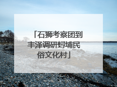 石狮考察团到丰泽调研蟳埔民俗文化村