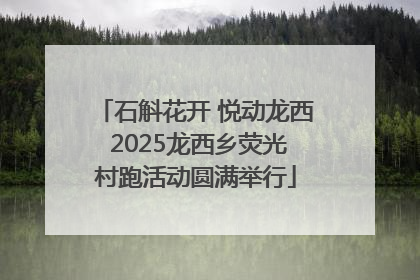 石斛花开 悦动龙西 2025龙西乡荧光村跑活动圆满举行