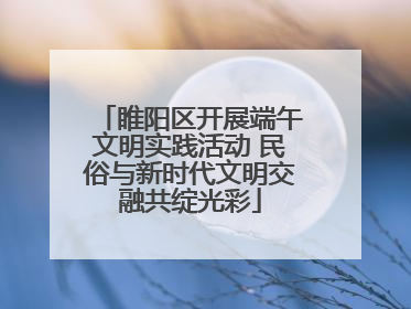 睢阳区开展端午文明实践活动 民俗与新时代文明交融共绽光彩