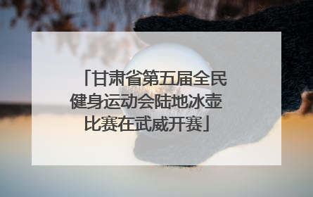 甘肃省第五届全民健身运动会陆地冰壶比赛在武威开赛