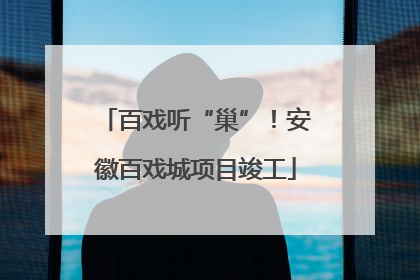 百戏听“巢”！安徽百戏城项目竣工