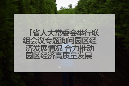省人大常委会举行联组会议专题询问园区经济发展情况 合力推动园区经济高质量发展 王宁主持会议并讲话 王予波带队到会应询