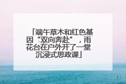 端午草木和红色基因“双向奔赴”，雨花台在户外开了一堂沉浸式思政课