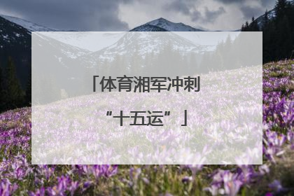 体育湘军冲刺“十五运”