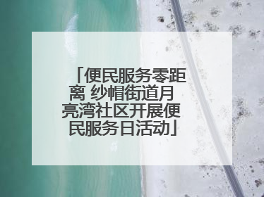 便民服务零距离 纱帽街道月亮湾社区开展便民服务日活动