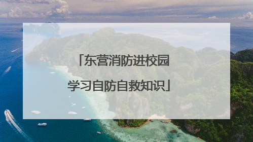 东营消防进校园 学习自防自救知识