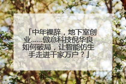 中年裸辞，地下室创业……傲意科技倪华良如何破局，让智能仿生手走进千家万户？