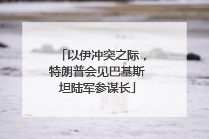 以伊冲突之际，特朗普会见巴基斯坦陆军参谋长
