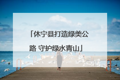 休宁县打造绿美公路 守护绿水青山
