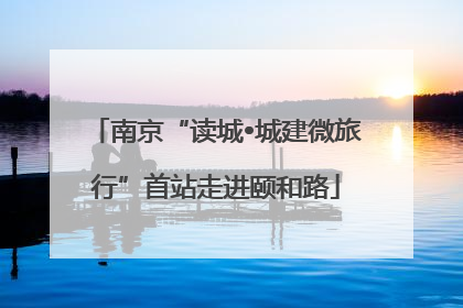 南京“读城•城建微旅行”首站走进颐和路