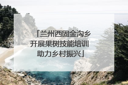 兰州西固金沟乡开展果树技能培训 助力乡村振兴