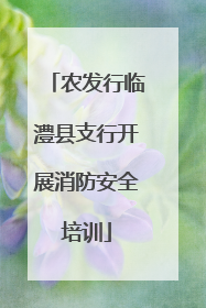 农发行临澧县支行开展消防安全培训