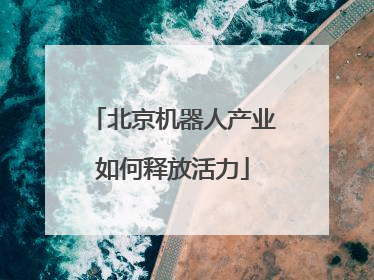 北京机器人产业如何释放活力