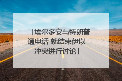 埃尔多安与特朗普通电话 就结束伊以冲突进行讨论