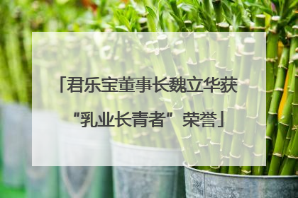 君乐宝董事长魏立华获“乳业长青者”荣誉