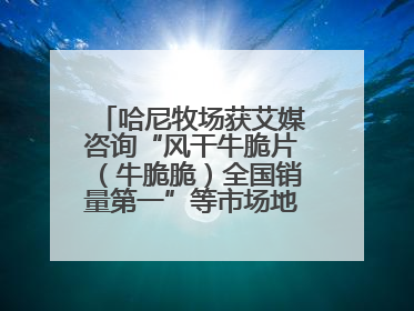 哈尼牧场获艾媒咨询“风干牛脆片（牛脆脆）全国销量第一”等市场地位确认