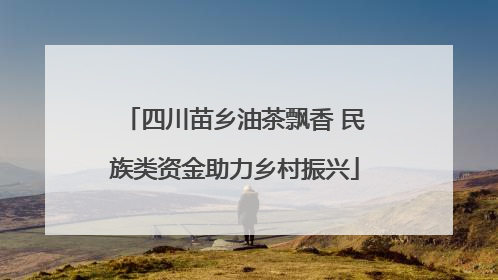四川苗乡油茶飘香 民族类资金助力乡村振兴