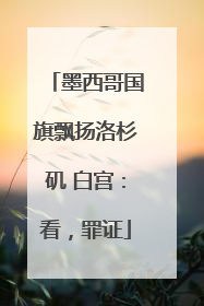墨西哥国旗飘扬洛杉矶 白宫：看，罪证