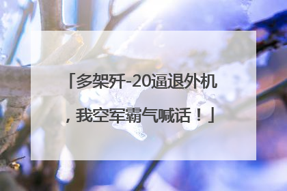 多架歼-20逼退外机，我空军霸气喊话！