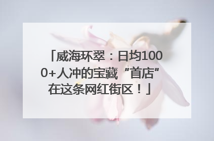 威海环翠：日均1000+人冲的宝藏“首店”在这条网红街区！