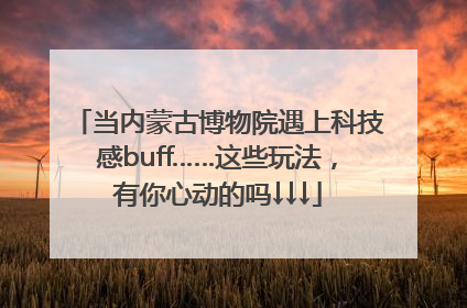 当内蒙古博物院遇上科技感buff……这些玩法，有你心动的吗↓↓↓
