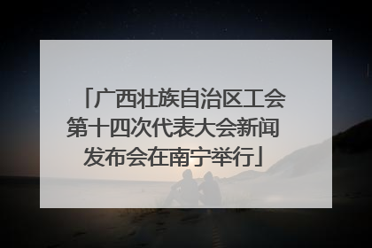 广西壮族自治区工会第十四次代表大会新闻发布会在南宁举行