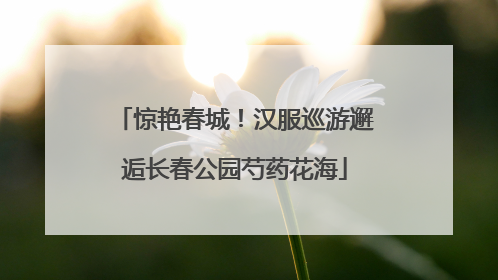惊艳春城！汉服巡游邂逅长春公园芍药花海