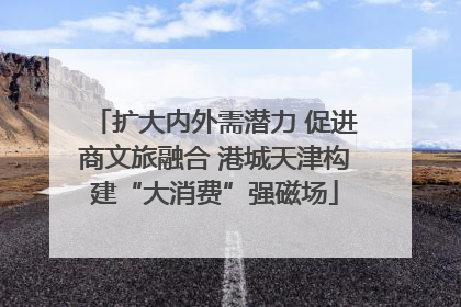 扩大内外需潜力 促进商文旅融合 港城天津构建“大消费”强磁场