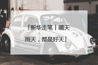 新华走笔丨晴天雨天，都是好天