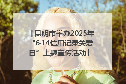 昆明市举办2025年“6·14信用记录关爱日”主题宣传活动