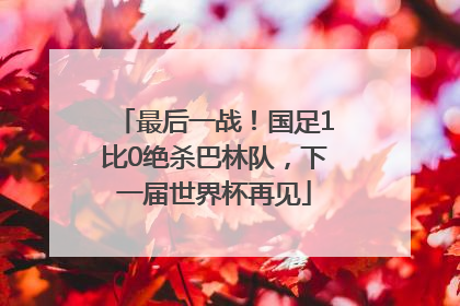 最后一战！国足1比0绝杀巴林队，下一届世界杯再见