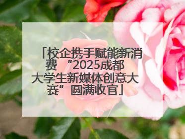 校企携手赋能新消费 “2025成都大学生新媒体创意大赛”圆满收官