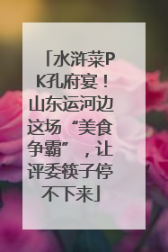 水浒菜PK孔府宴！山东运河边这场“美食争霸”，让评委筷子停不下来