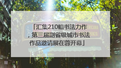 汇集210幅书法力作，第三届副省级城市书法作品邀请展在蓉开幕