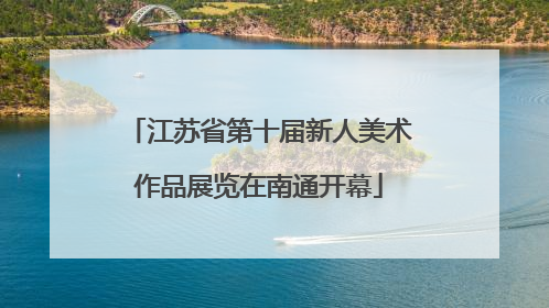 江苏省第十届新人美术作品展览在南通开幕