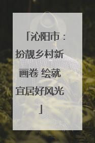 沁阳市：扮靓乡村新画卷 绘就宜居好风光