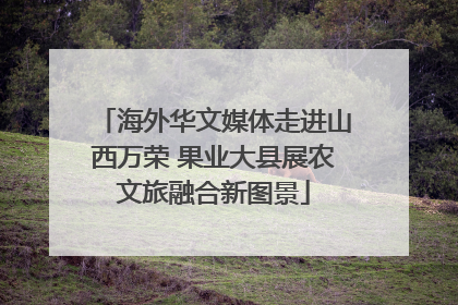 海外华文媒体走进山西万荣 果业大县展农文旅融合新图景