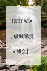 浙江展区，点燃深圳文博会