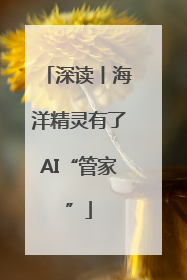 深读丨海洋精灵有了AI“管家”