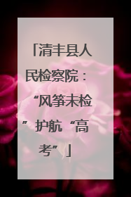 清丰县人民检察院：“风筝未检”护航“高考”