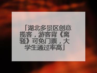 湖北多景区创意揽客，游客背《离骚》可免门票，大学生通过率高