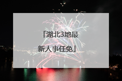 湖北3地最新人事任免