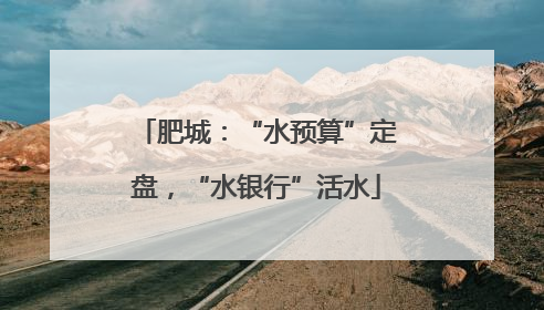 肥城：“水预算”定盘，“水银行”活水
