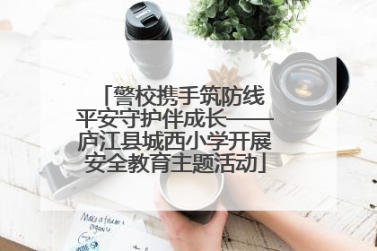 警校携手筑防线 平安守护伴成长——庐江县城西小学开展安全教育主题活动