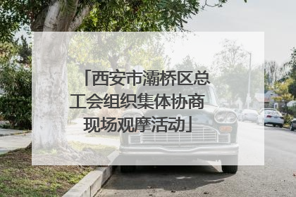 西安市灞桥区总工会组织集体协商现场观摩活动